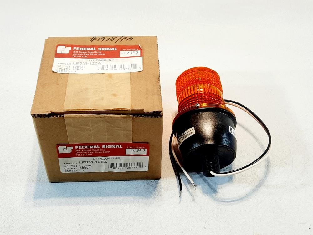 Federal Signal Streamline Strobe Light, LP3 Series Model#: LP3M-120A