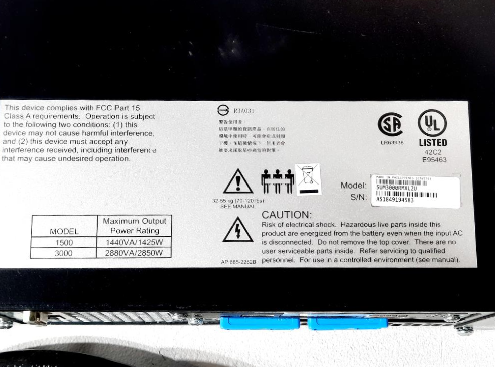 Schneider Electric APC SUM3000RMXL2U Smart-UPS Modular 3000VA