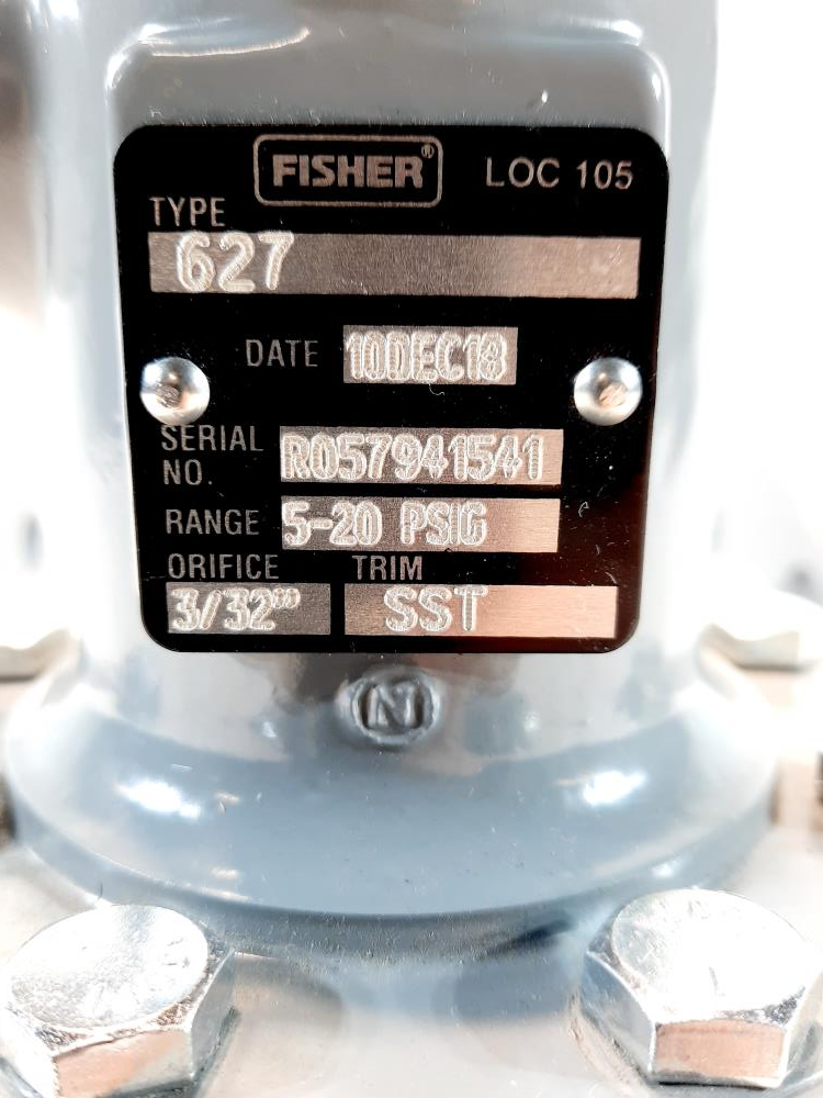 Fisher 1" 150# Pressure Regulator Type 627