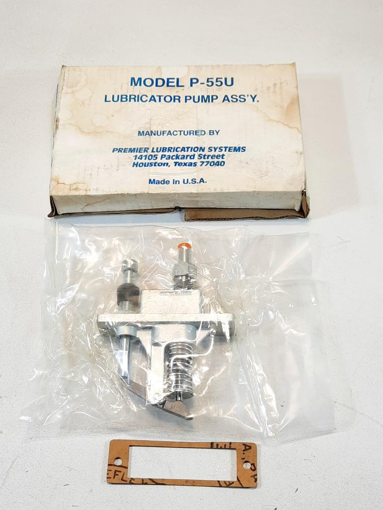 Premier Lubrication Systems P-55U Lubricator Pump Assembly  P/N 91202