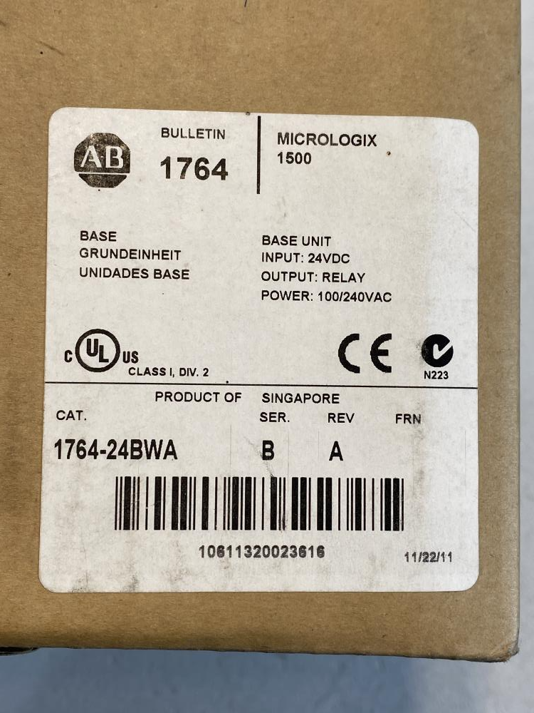 Allen Bradley 1764-24BWA PLC Base Micrologix 1500