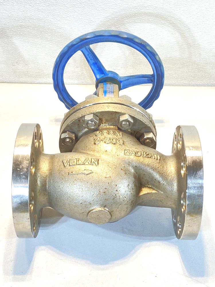 VELAN 3” 300# RF Flanged  Y-Pattern Globe Valve CF8M