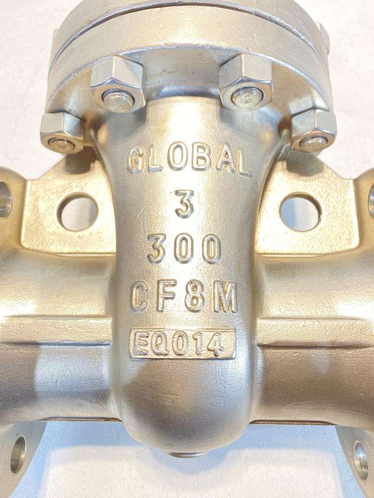 Global 3" 300# CF8M Gate Valve 