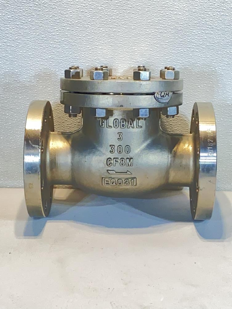 Global 3" 300#  CF8M Swing Check Valve