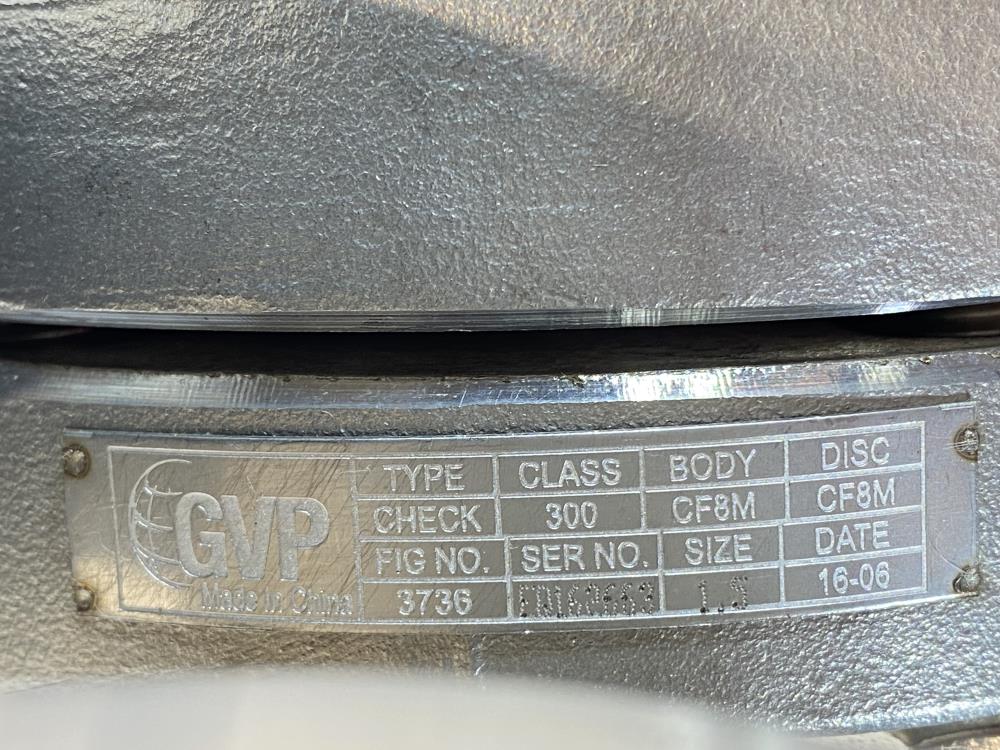 Global 1-1/2" 300# CF8M Swing Check Valve