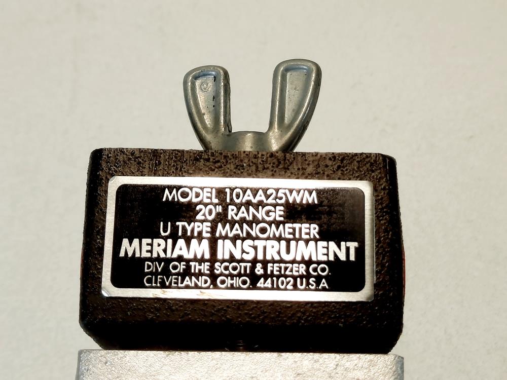 Meriam 10AA25 -WM Series 20" Range U-Type Manometer