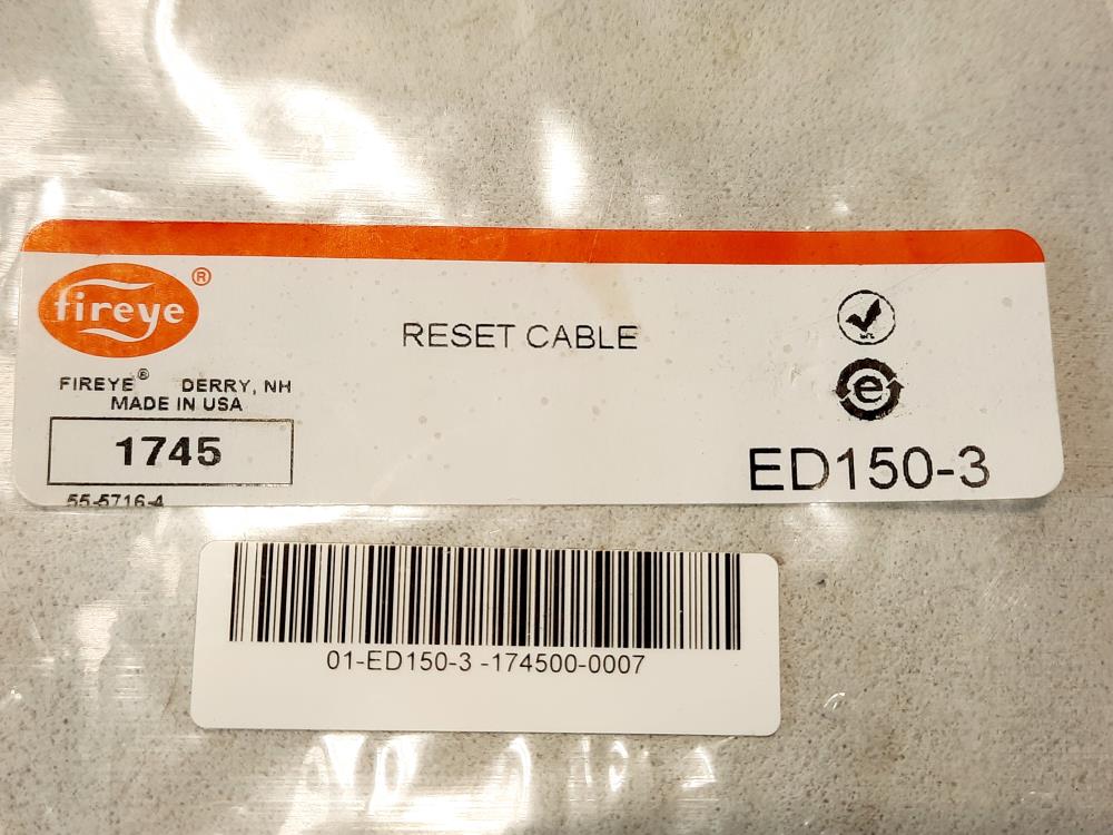 Fireye 3' Remote Reset Cable ED150-3