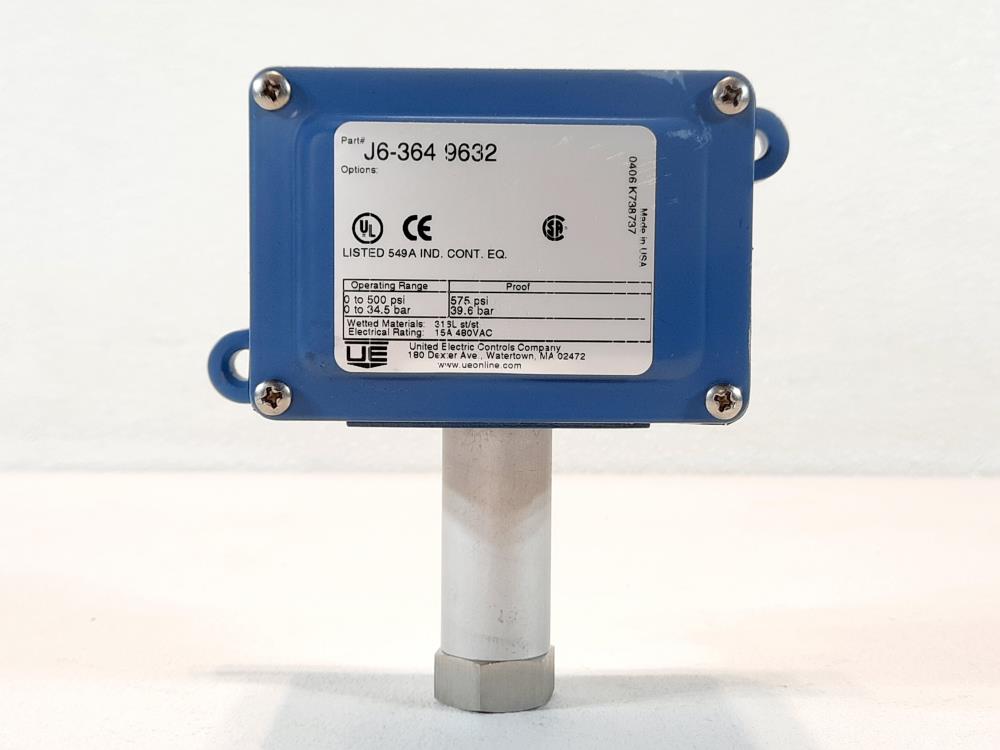 United Electric Pressure Switch J6-364-9632