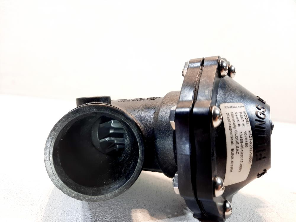 Aquamatic K521X23214000 Normally Closed, Thermoplastic Valve