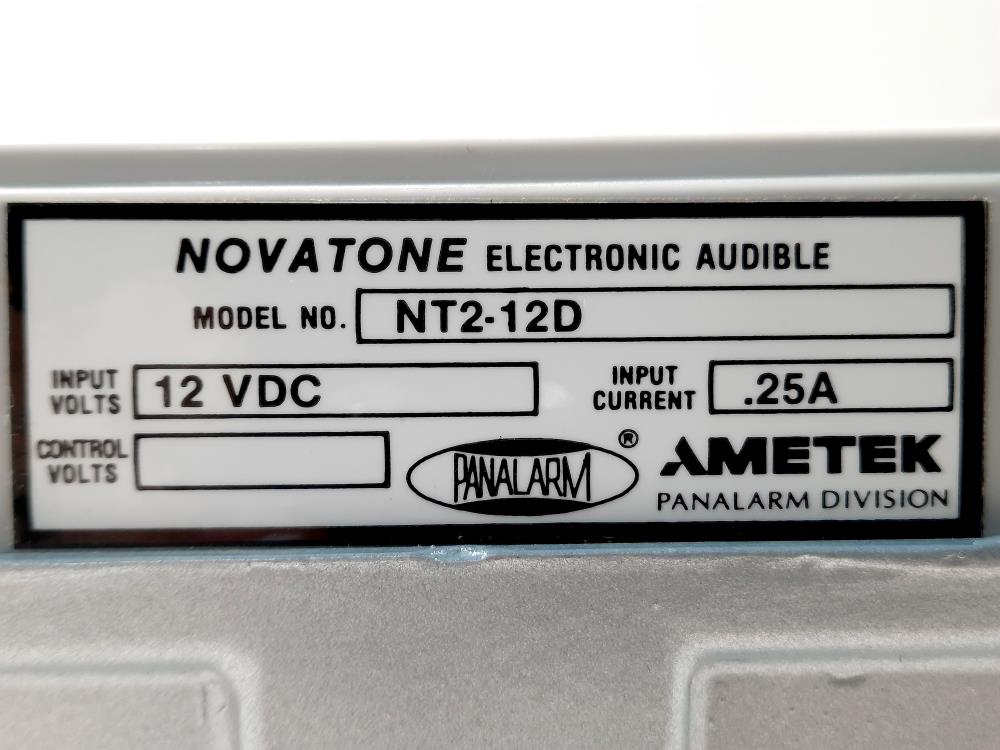 Ametek NT2-12D Novatone Horn 12 VDC