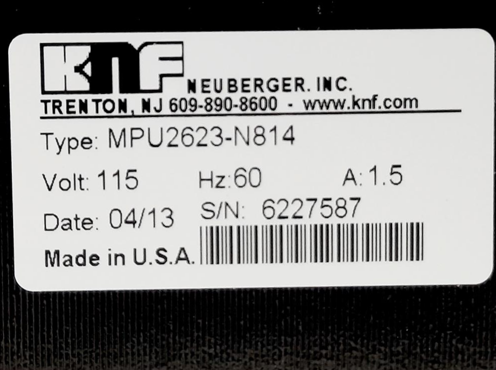 KNF Neuberger Pump MPU2623-N814