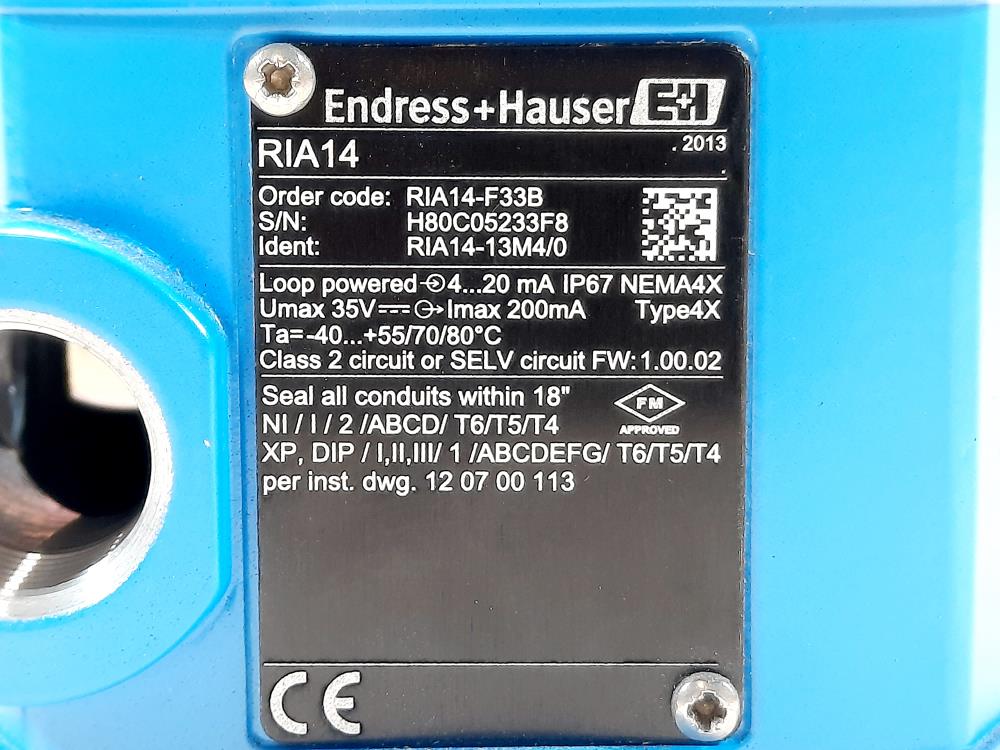 Endress & Hauser Field indicator RIA14-F33B