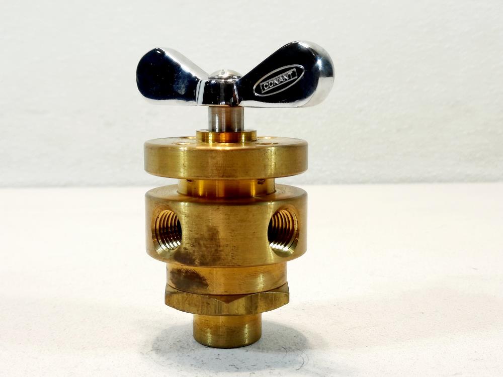 Conant Controls 5-Way Brass Selector Valve, 1/4" NPT