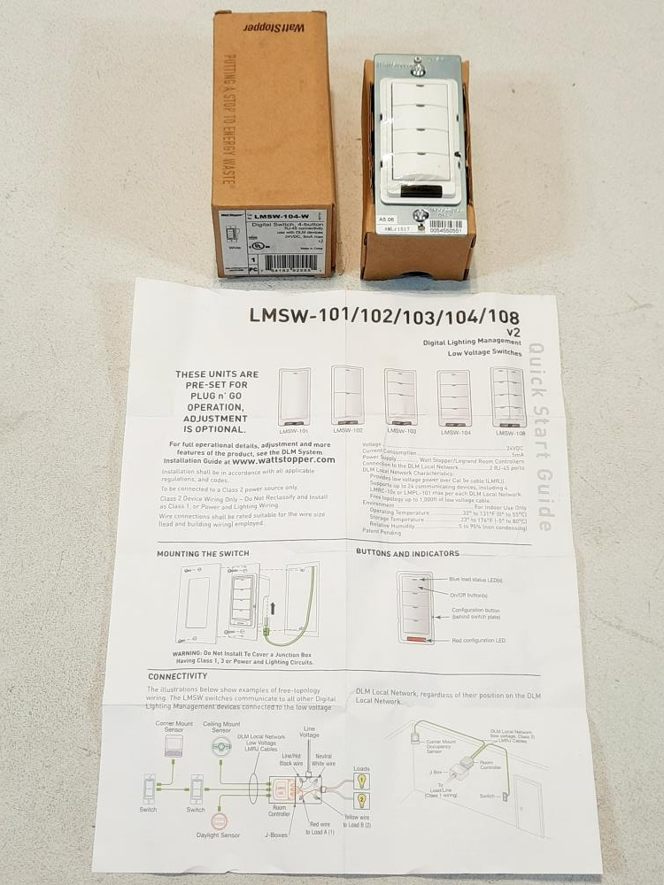 Legrand Wattstopper LMSM-3E Digital Network Segment Manager Lighting 