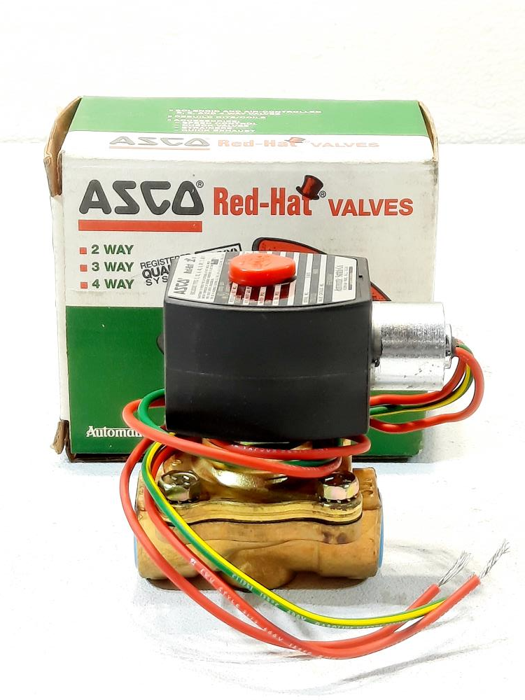 Asco Red Hat 1/2" 2- Way Brass Solenoid Valve EF8210G94 / EF8003G1