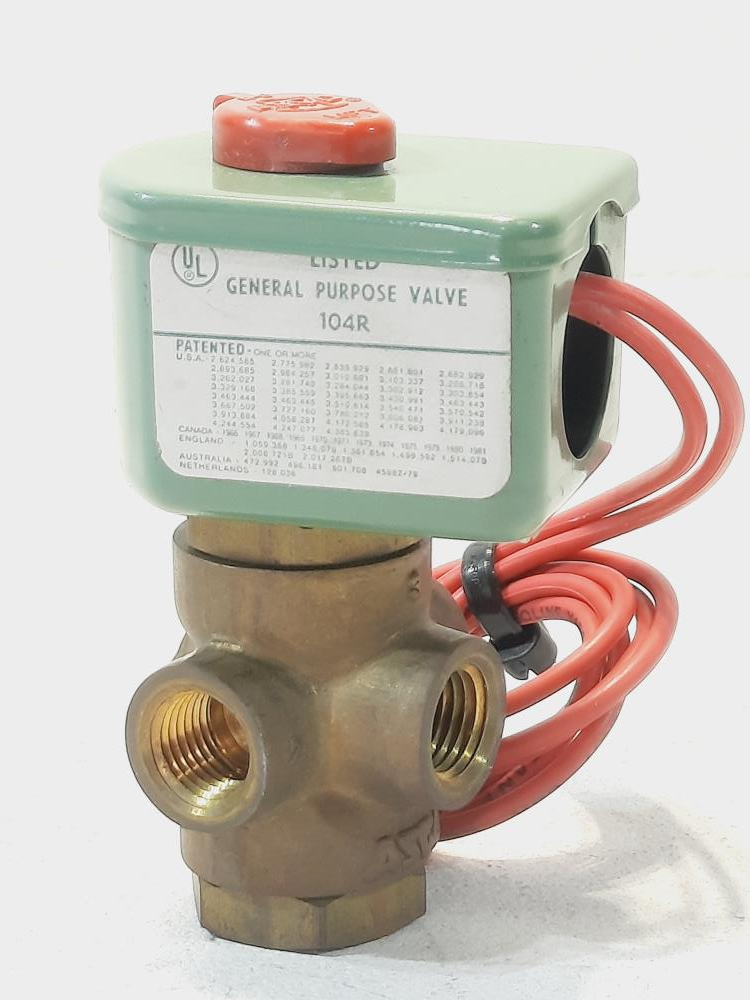 Asco Red Hat 3-Way Solenoid Valve 1/4" #8320A9