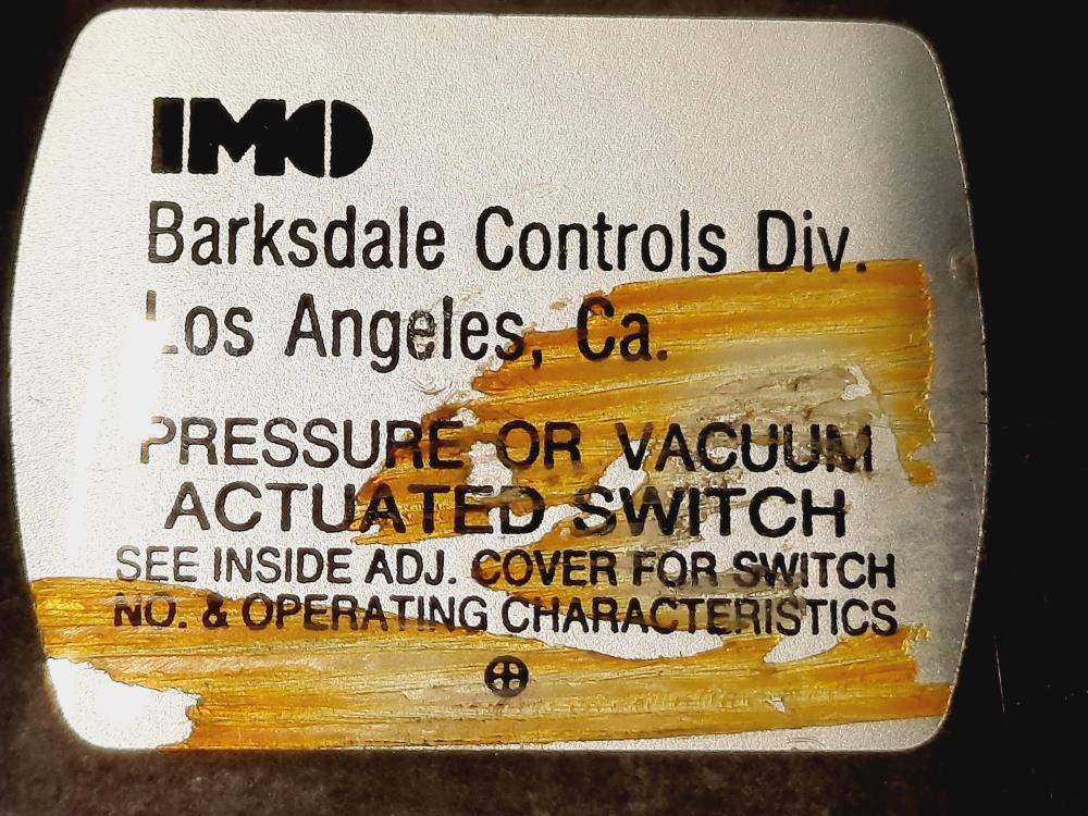Barksdale Series D2T Diaphragm Pressure Switch D2T-A3