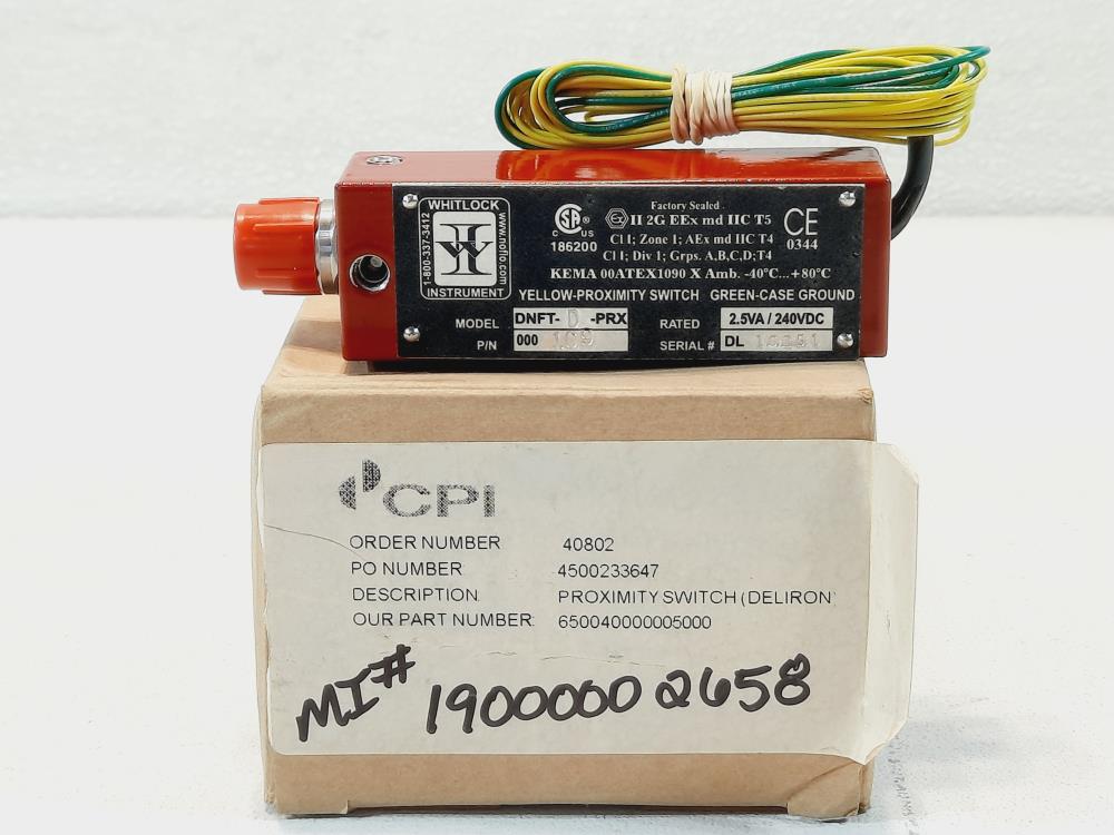 Whitlock Instruments DNF-D-PRX Proximity Switch 000169 