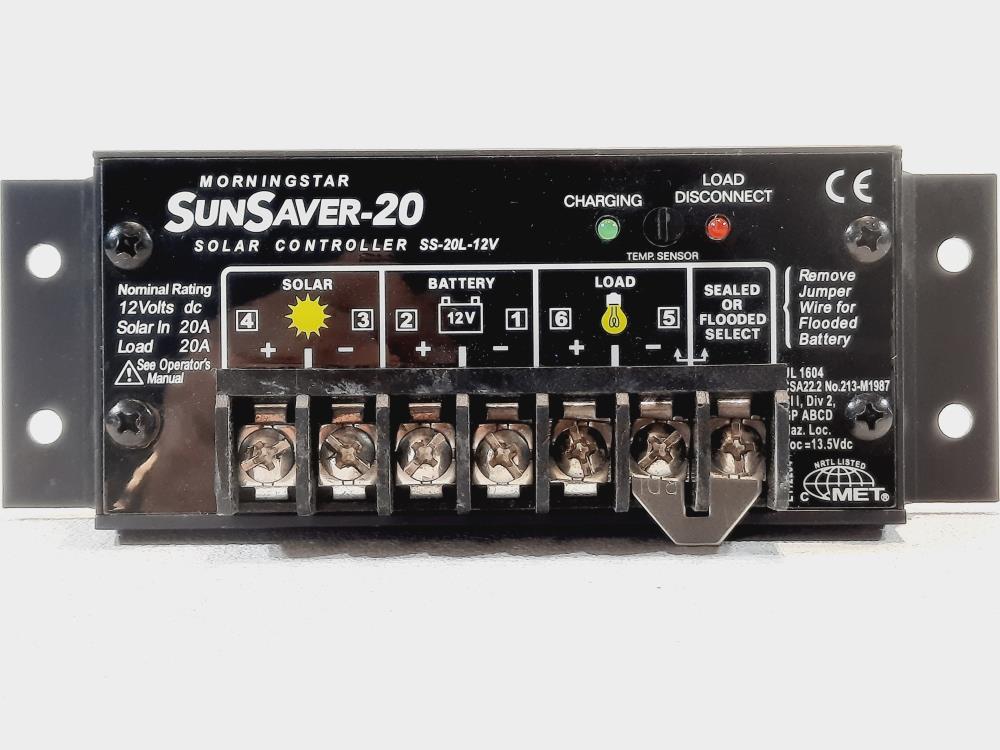 Morningstar SunSaver Solar Charge Controller SS-20L-12V