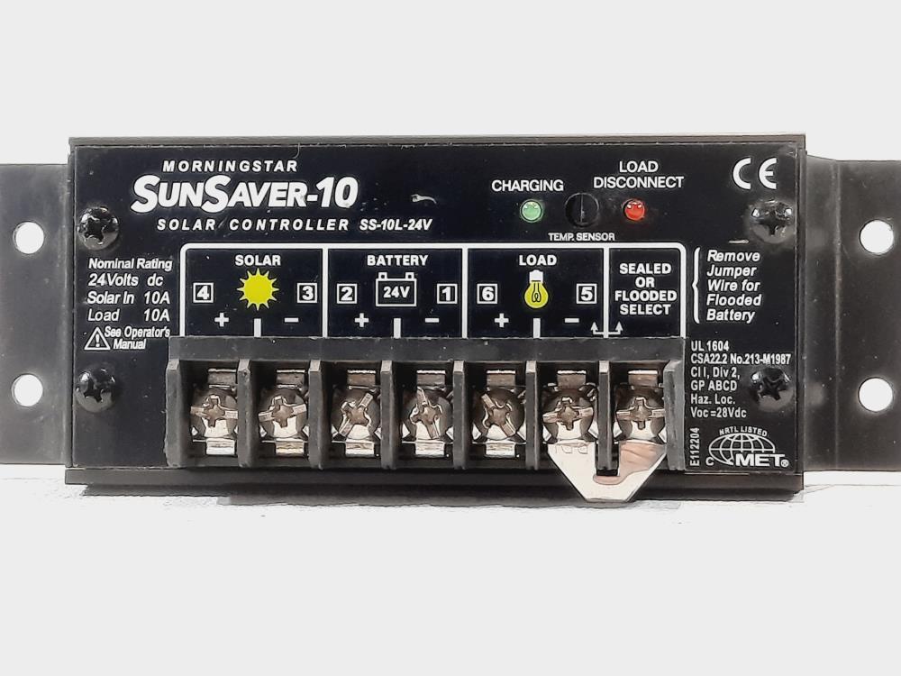 Lot of (2) Morningstar SunSaver Charge Controller SS-10L-24V 