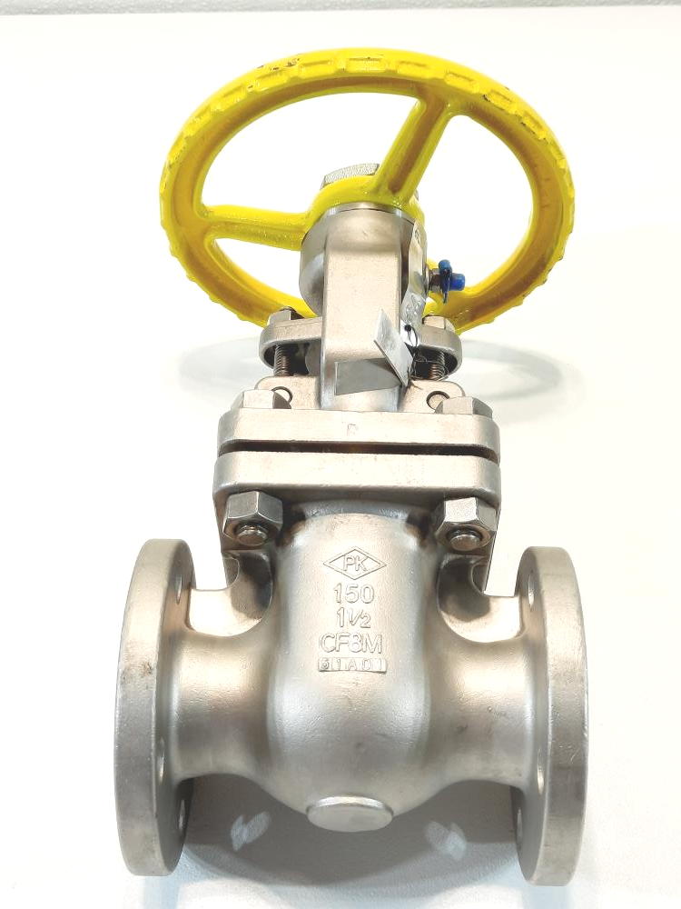 PK Valve 1-1/2" 150# CF8M Flanged Gate Valve Fig # 150RF 10SL-TFE