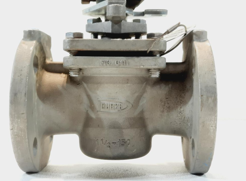 Durco Flowserve 1-1/2" 150# RF CF8M Plug Valve 