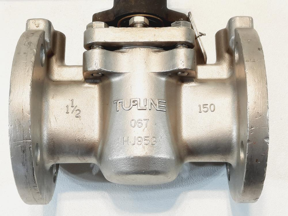 Xomox Tufline 1-1/2" 150# CF8M RF Flanged Plug Valve 