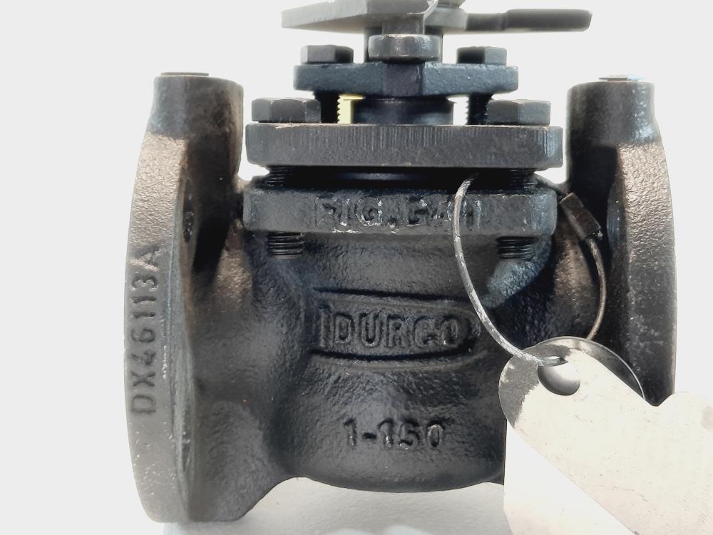 Durco  Flowserve 1" 150# Flanged DI/CF8M Plug Valve 1-G4-11CD1DTOM33AE