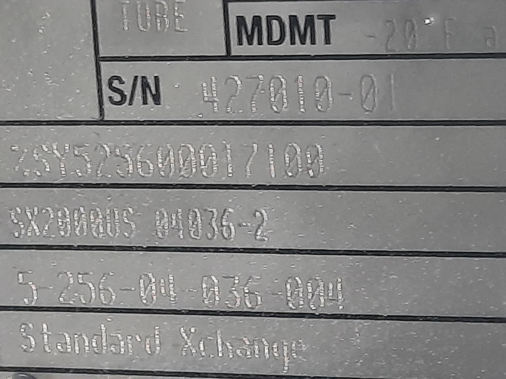 ITT Standard Xchange 2" x 1" Shell & Tube Heat Exchanger