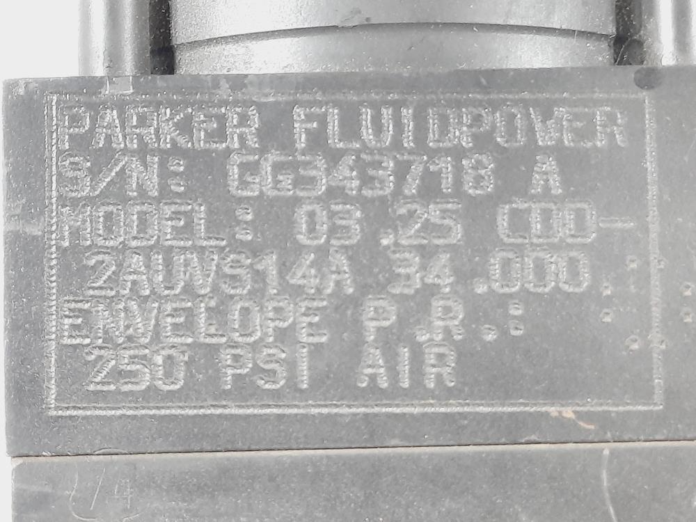 Parker Series 2A Cylinder Model: 03.25 CDD-2AUVS14A 34.00