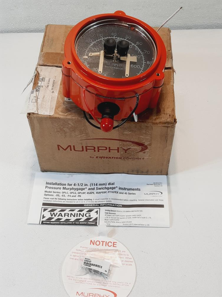 Murphy OPLFC-A-30V100 Pressure Swichgage  (05701063)