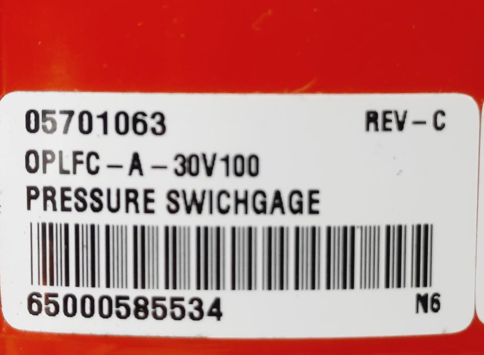 Murphy OPLFC-A-30V100 Pressure Swichgage  (05701063)