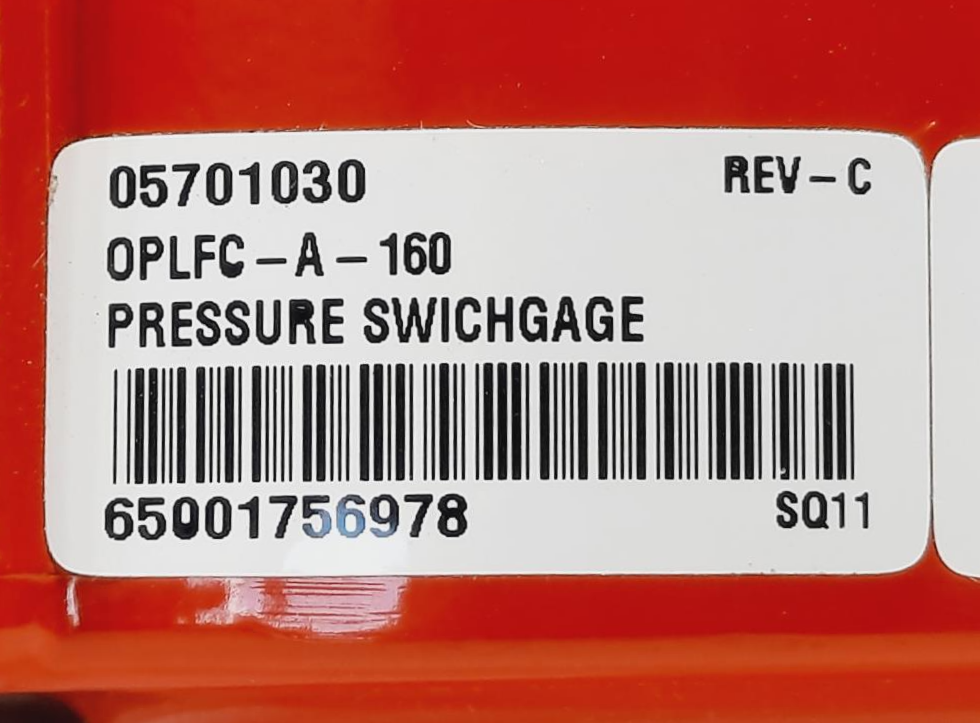 Murphy OPLFC-A-160 Pressure Swichgage  (05701030)