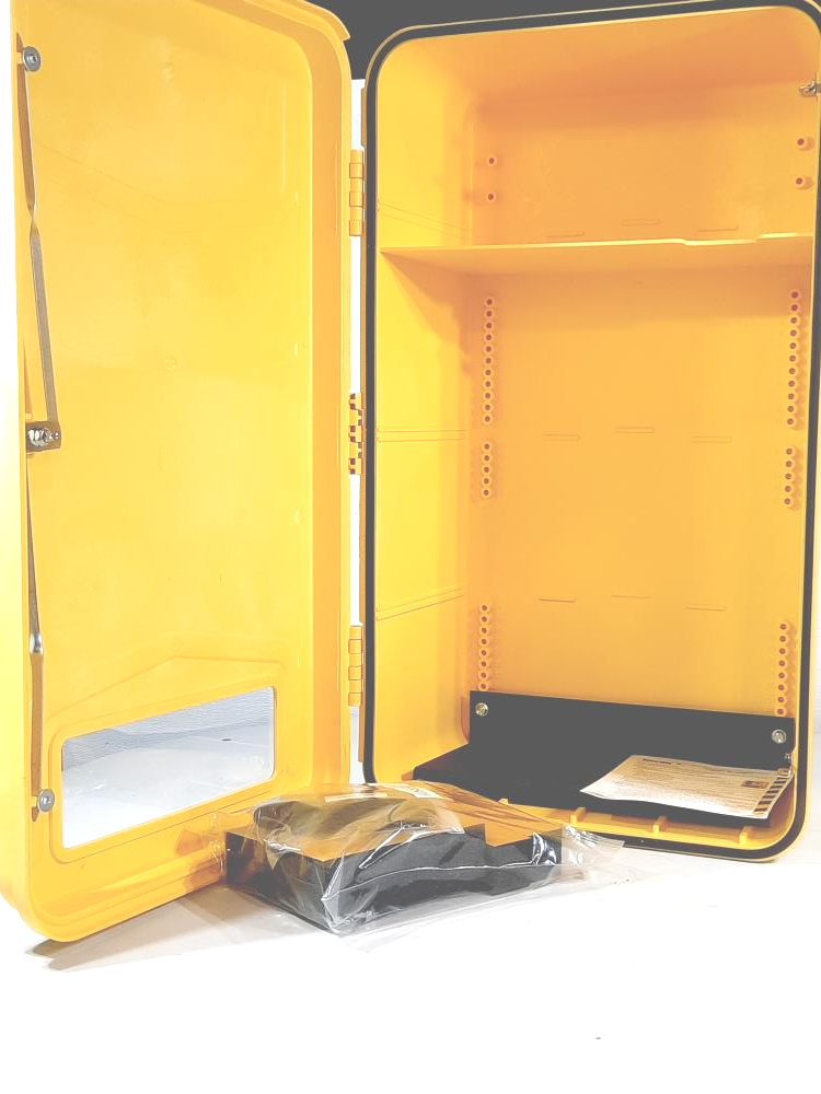 Encon WC Series Yellow SCBA Protective Safety Equipment Storage Wall Cabinet