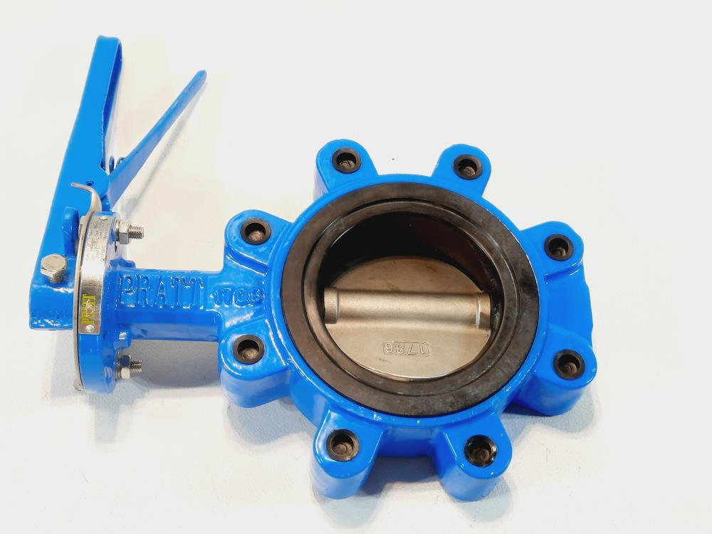 Pratt 4" 125 Lug Butterfly Valve CF8M Disc DI/316