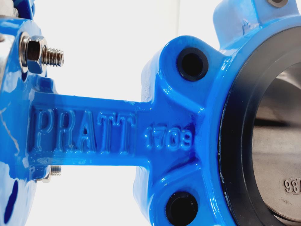 Pratt 4" 125 Lug Butterfly Valve CF8M Disc DI/316