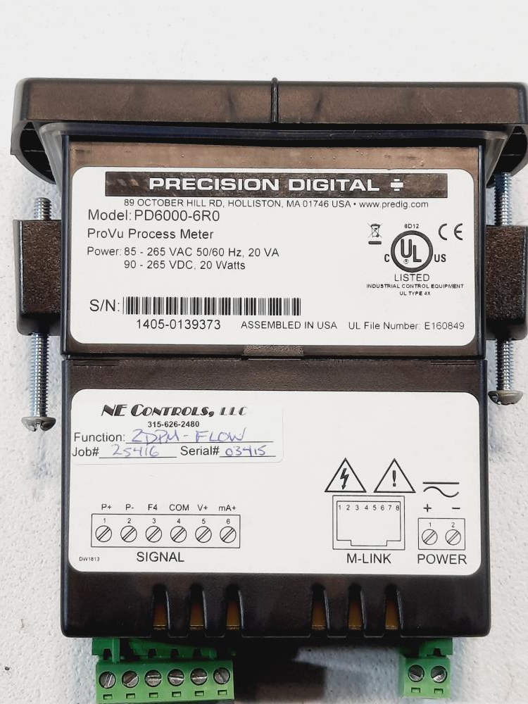 Precision Digital ProVu Process Meter PD6000-6R0