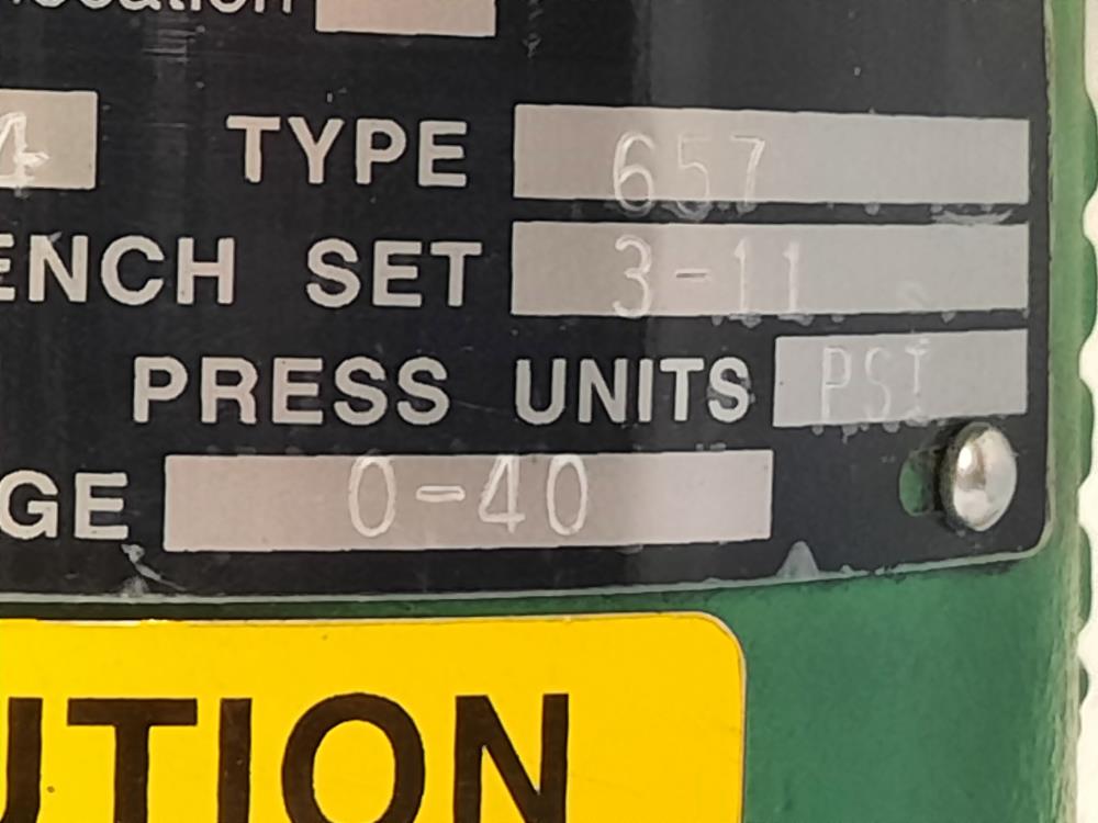 Fisher Controls 1" 300#  Actuated Control Valve Type EZ w/ 657 Actuator