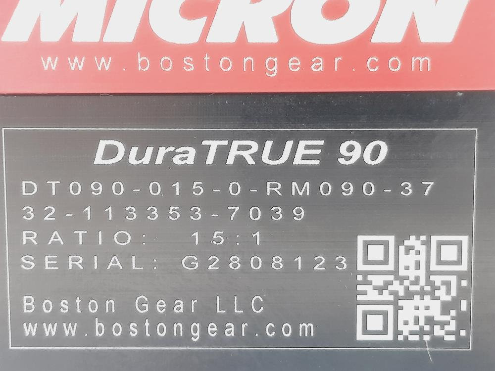 Boston Gear DT090-015-0-RM090-37 Planetary Gearhead