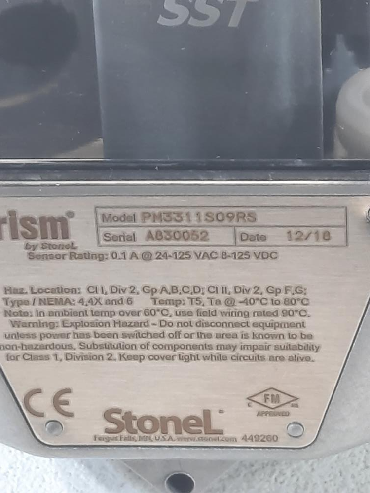 StoneL Prism Valve Position Sensor PM3311S09RS 