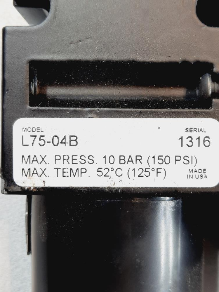 Parker-Watts B75-04BJC - 1/2" NPT Filter Regulator w/ 1/2" NPT Lubricator