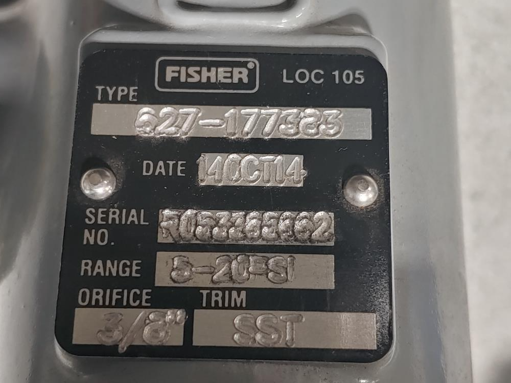 Fisher 1" 150# Pressure Regulator Type 627