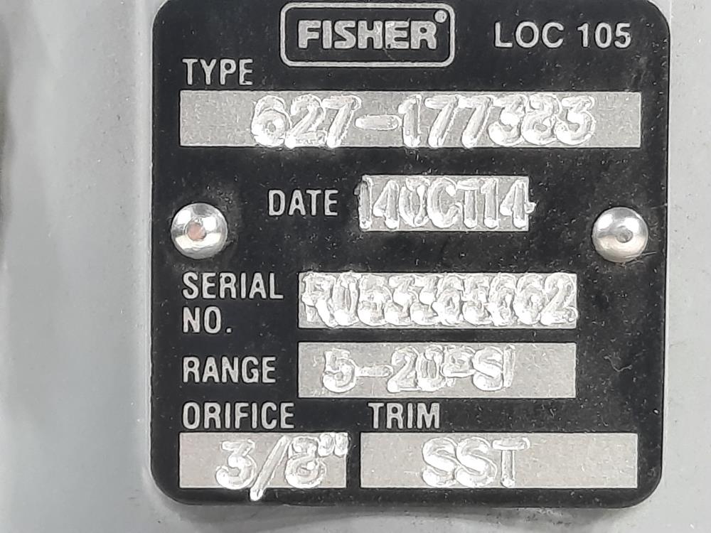 Fisher 1" 150# Pressure Regulator Type 627