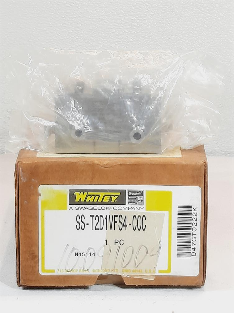 Whitey Swagelok SS-T2D1VFS4 Stream-Select Switching & Shutoff Valve Assembly