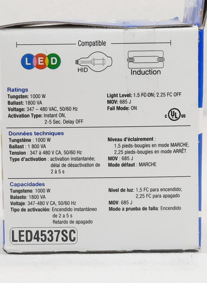 Intematic LED 4537SC Specifier Grade Electronic Photocontrol