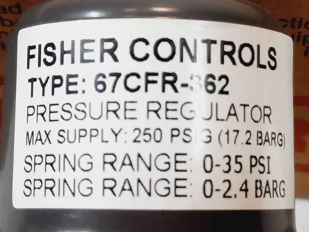 Fisher Controls 67CFR-362 Pressure Regulator 