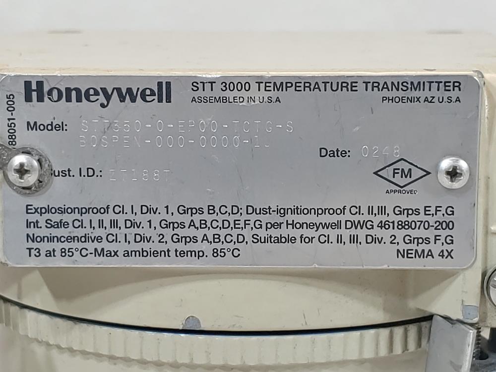 Honeywell Temperature Transmitter STT350-0-EP00-TCTG-SB0SPEN-000-0000-1J