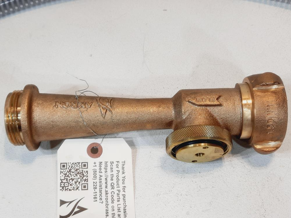 Akron Brass In-Line Foam Eductor 1.5" NPSH x 1.5" NPT, 90 GPM, #2328