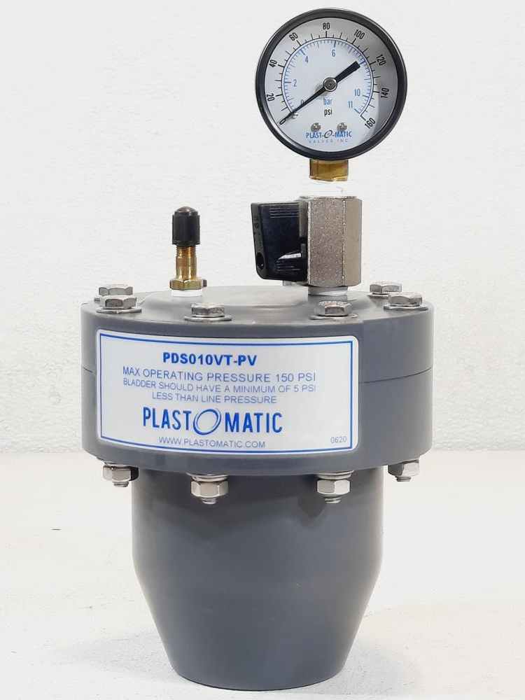 Plast-O-Matic PDS010VT-PV Pulsation Dampener 