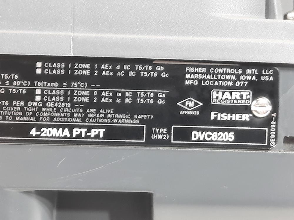 Fisher Fieldvue DVC6005 Valve Positioner